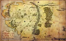 Купить Кардхолдер. Хоббит. Карта Средиземья (в форме книжки, 215х65 мм) — Фото №1