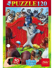 Купить Пазлы 120 А3ф 165х230мм 4D-Безумное превращение Волки и овцы (120ПЗ5_15642) (Hatber) (3+) — Фото №1