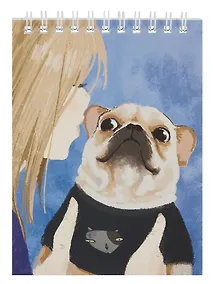 Купить Блокнот А6 60л "Обнимашки" спираль — Фото №1