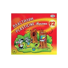 Купить Пластилин 10 цветов 200гр "Мультики", стек — Фото №1