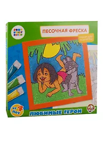 Купить Песочная фреска.  Маугли (рамка из вспененного полимера) Союзмультфильм — Фото №1