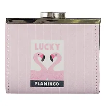 Купить Кошелек с застежкой Фламинго(PU)(10х9) — Фото №1