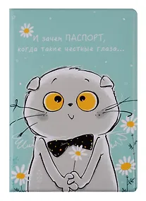 Купить Обложка для паспорта Басик И зачем паспорт (ПВХ бокс) (ОП2019-214) — Фото №1