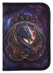Купить Пенал 1 отделение "Король драконов" 20*14 см, молния — Фото №1
