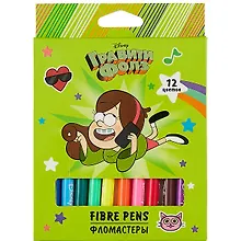 Купить Фломастеры «Гравити Фолз» Hatber, 12 цветов — Фото №1