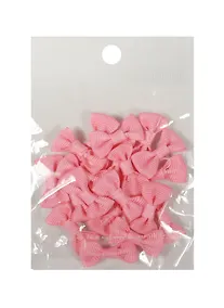 Купить Бантики пришив. из ткани розовые (3 см) (20шт) (пакет) (11-01055-QZ-02-1) — Фото №1