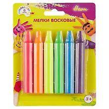 Купить Восковые мелки «Рисовашка», 6 цветов — Фото №1