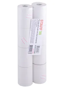 Купить Лента чековая 08шт 57*40*20м, втулка 12мм, термо — Фото №1