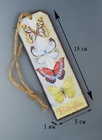 Купить Закладка металл Эффект бабочки — Фото №1