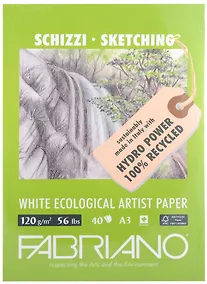 Купить Блокнот для зарисовок 29,7*42см 40л "Disegno Ecologico per Artisti" 120г/м2, Fabriano — Фото №1