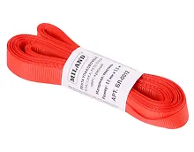 Купить Лента упаковочная репсовая Классика, 12 мм х 5,5 м, красный — Фото №1