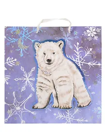 Купить Пакет А4 28*28*10 "Мишка" НГ, бум.мат.ламинат — Фото №1