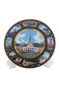 Купить Магнит-тарелка с подставкой Сочи (фарфор) (7см) (026-7K8-135-2) — Фото №1
