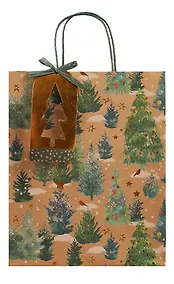 Купить Пакет А4 32*26*12 "Новогодний лес" Новый год, бум.мат.ламинат — Фото №1