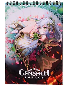 Купить Геншин. Творческий блокнот cо стикерами и переводными татуировками A5. Озарение луной травы — Фото №1