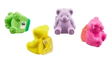 Купить Точилка с ластиком "Мишка", ассорти — Фото №1