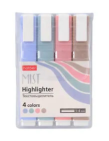 Купить Текстовыделители 04цв "Mist" пл/уп, Hatber — Фото №1