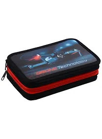 Купить Пенал 3отд. "DRONE" 190*110мм, молния, глянц.ламинация, таблица умножения, инд.уп. — Фото №1