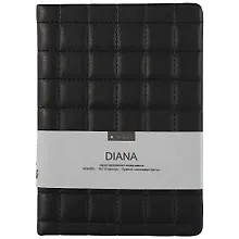 Купить Ежедневник недатированный «Diana» А5, чёрный, 96 листов, экокожа, InFolio — Фото №1