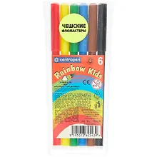 Купить Фломастеры Centropen, "Радуга", 6 цветов — Фото №1