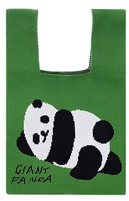 Купить Сумочка вязаная Панда лежит (текстиль) (20х33) (12-11515-B006) — Фото №1