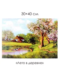 Купить Набор для творчества. Алмазные узоры "Лето в деревне", 30 х 40 см — Фото №1
