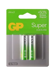 Купить Батарейка GP Super G-Tech AA (LR6) 15A алкалиновая, BC2 — Фото №1