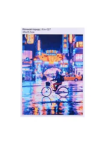 Купить Кпн-027 Картина по номерам Ночной город (ПочСебяХуд) (38х28,5 см) (коробка) (LORI) — Фото №1