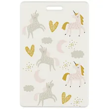 Купить Чехол для карточек Единороги с сердечками (глиттер) (ДГ2020-260) — Фото №1