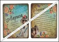 Купить Магнит Лариса (8х8) (488412) — Фото №1