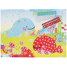 Купить Аппликация стразами Веселые Киты  26х19см (орр) — Фото №1