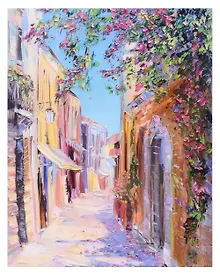 Купить Набор для творчества Алмазная мозаика "Солнечная улочка", 40 х 50 см — Фото №1