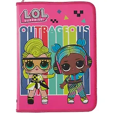 Купить Папка для труда А4 "LOL" 33*23,5*3, пластик, молния с трех сторон, откидн.клапан — Фото №1