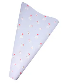 Купить Бумага упаковочная 70*100см "Love. Голубой" глянц., инд.уп. — Фото №1