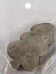 Купить Заготовка из дерева, дерево, 2 шт, 6,5*4 см, серый (11-00410-15-2206) — Фото №1