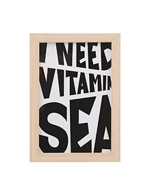 Купить Фоторамка 10*15 "I need vitamin sea" светлое дерево — Фото №1