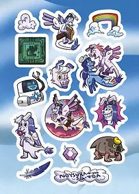 Купить Лист Стикеров Назад Нельзя. Воздушные Драконы — Фото №1