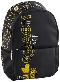 Купить Рюкзак "Quack Off. Кря-Кря", 3 кармана+потайной, 45 х 32 х 15 см — Фото №1