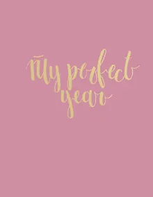 Купить Ежедневник My perfect year, 128 листов, розовый — Фото №1