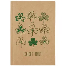 Купить Ежедневник недат. А5 136л "Eco-friendly! №4" интегр.переплет, крафт картон, офсет — Фото №1