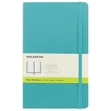 Купить Книга для записей Moleskin Classic Soft, мягкая обложка, светло-бирюзовая, 96 листов, А5 — Фото №1