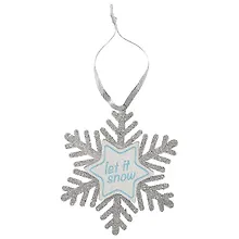 Купить Украшение «Серебряная снежинка», 14 см — Фото №1