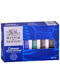 Купить Краски акварельные "Cotman" для начинающих 6 цв,  8мл,  к/к, Winsor&Newton — Фото №1