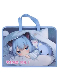 Купить Папка для тетрадей А4 "Аниме милашка" 34*24,5*7см пластик, молния, текст.ручки, расширение — Фото №1