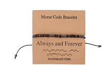 Купить Браслет Морзе Always and Forever (12-202509-BR-ZJ4327) — Фото №1