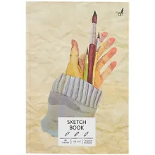 Купить Скетчбук А5+ 80л "Hand made", 100г/м2, 7БЦ — Фото №1