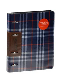 Купить Тетрадь на кольцах в клетку InFolio, Scotland, 120 листов, синяя — Фото №1