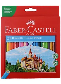 Купить Карандаши цветные Faber-Castell, "Замок", 24 цвета — Фото №1