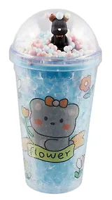 Купить Стакан с крышкой Мишка Kawaii (пластик) (450мл) (12-16064-TER16) — Фото №1