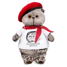 Купить Мягкая игрушка Басик в футболке с принтом Плюшевая революция (Ks22-074) — Фото №1